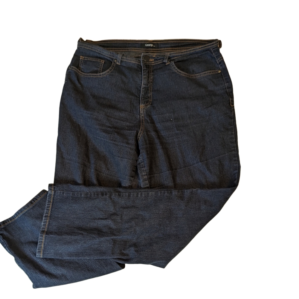 🔖GEORGE sz14 straight leg stretch jeans EUC